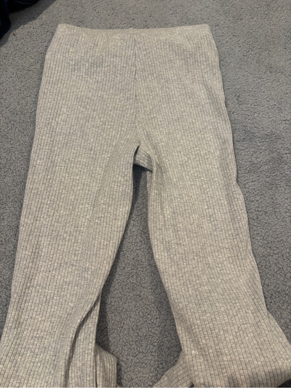 Women’s Ribbed Gray Pants